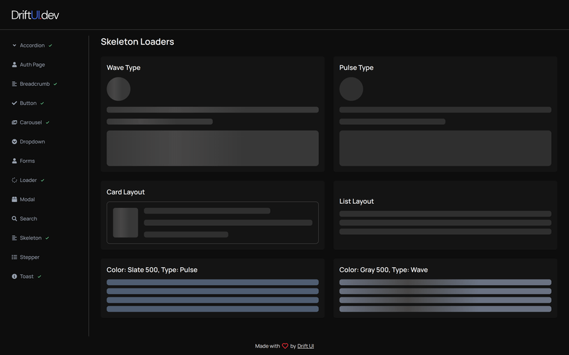 0 image of Drift UI (Under Construction)