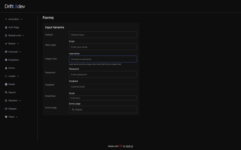 2 image of Drift UI (Under Construction)