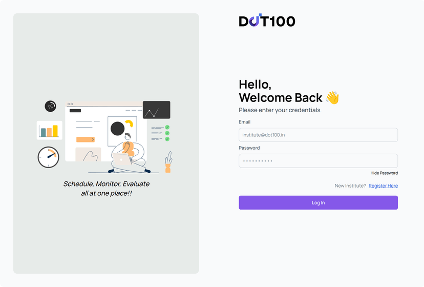0 image of Institute Dashboard